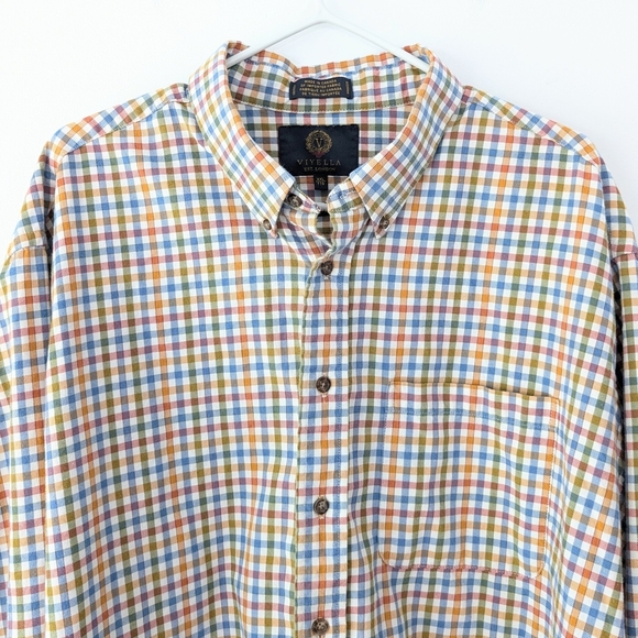 Viyella Men's Wool-blend Warm Plaid Button-Down Shirt Made In Canada ~ Size XXL - Picture 1 of 7